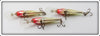 Rapala Chrome & Yellow Deep Runner Lot Of Three
