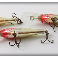 Rapala Chrome & Yellow Deep Runner Lot Of Three