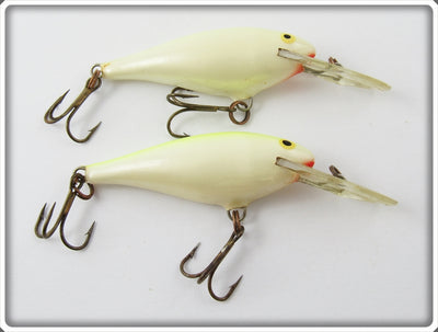 Vintage Rapala Yellow & White Deep Runner Lure Pair