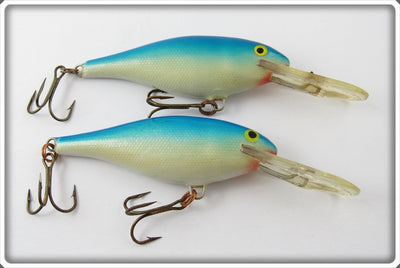 Vintage Rapala Blue & Silver Deep Runner Lure Pair
