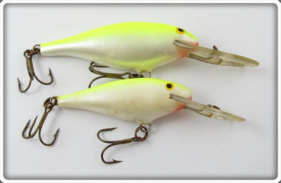 Vintage Rapala Yellow & White Deep Runner Lure Pair