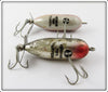 Heddon Black Chrome & G Finish Blue Shad Tiny Torpedo Pair