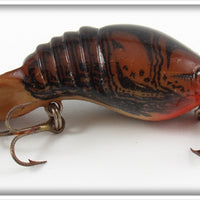 Vintage Mann's Brown Crawfish Hackleback Crawdad Lure