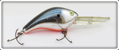 Vintage Mann's Bait Chrome Blue Scale Deep Hog 20+ Lure