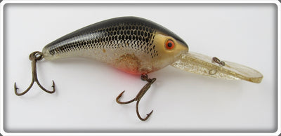Vintage Mann's Bait Co Black Scale Glitter Deep Hog 20+ Lure