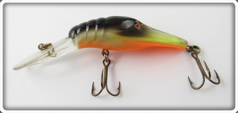 Vintage Bass Magnet Black & Yellow Crawdad Lure For Sale