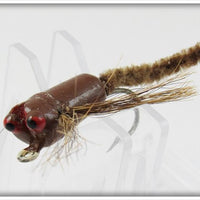 Vintage Peckinpaugh Peck's Brown Dragon Bug Dragonfly Fly Rod Lure