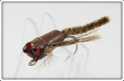 Vintage Peckinpaugh Peck's Brown Dragon Bug Dragonfly Fly Rod Lure