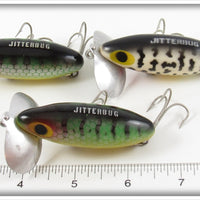 Arbogast Perch & Black Coachdog Jitterbug Lot Of Three