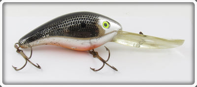 Vintage Mann's Bait Co Chrome Black Scale 30+ Lure
