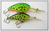 Vintage Norman Green Crawdad Big N Lure Pair