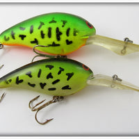 Vintage Norman Green Crawdad Big N Lure Pair