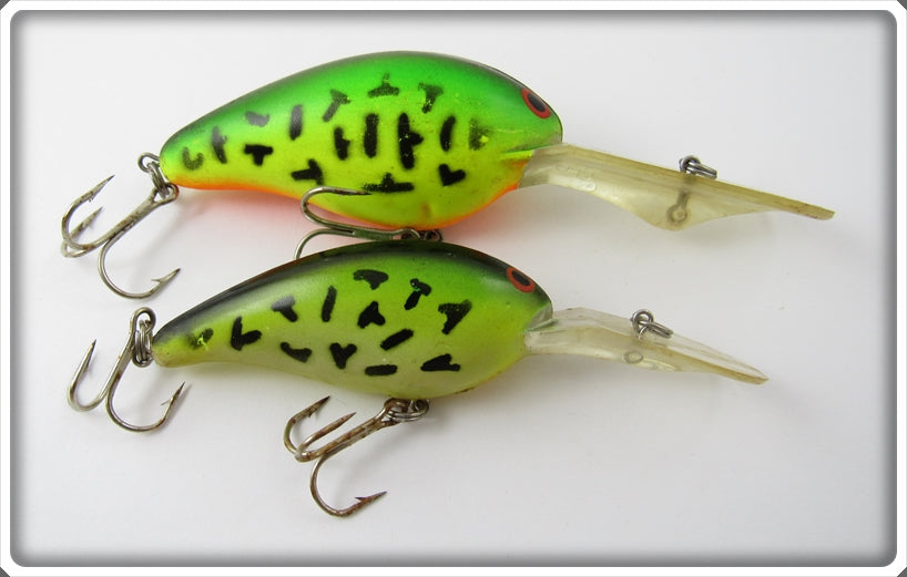 Vintage Norman Green Crawdad Big N Lure Pair
