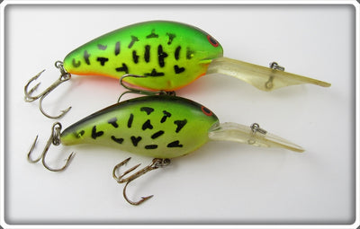 Vintage Norman Green Crawdad Big N Lure Pair