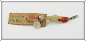 Vintage Pflueger Fly Rod Pippin Wobbler Lure On Card