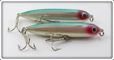 Vintage Unknown Rainbow Chrome Zara Spook Type Lure Pair