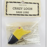 Myers Lure Co Black & White Crazy Loon In Package