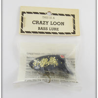 Myers Lure Co Black With Glitter Crazy Loon In Package