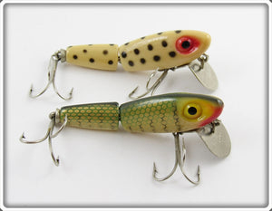 Wright & McGill Miracle Minnow Pair: Spotted White & Perch