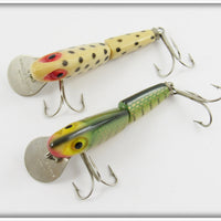 Wright & McGill Miracle Minnow Pair: Spotted White & Perch