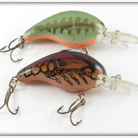 Bomber Brown Crawdad & Bass Model A Lure Pair