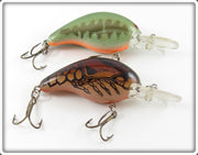 Bomber Brown Crawdad & Bass Model A Lure Pair