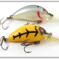 Bomber Yellow Black Ribs & Silver Shad Model A Pair