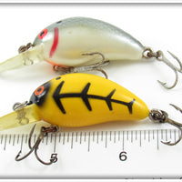 Bomber Yellow Black Ribs & Silver Shad Model A Pair