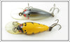 Bomber Yellow Black Ribs & Silver Shad Model A Pair