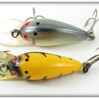 Bomber Yellow Black Ribs & Silver Shad Model A Pair