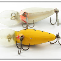 Bomber Yellow Black Ribs & Silver Shad Model A Pair