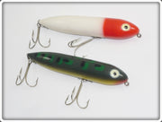 Heddon Original Zara Spook Pair: Red & White and Bullfrog