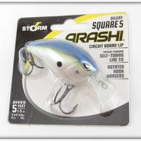 Storm Hot Blue Shad Arashi Silent Square 5 On Card 