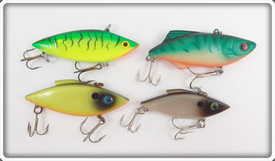 Unknown Rat L Trap Type Lot: Green Crawdad, Yellow, & Gray