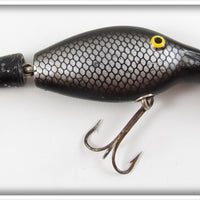 Vintage Hubbard Black & Silver Scale Sparkle Tail Lure