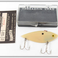 Vintage Ranger Tackle Co White Threadfin Shad Lure In Box