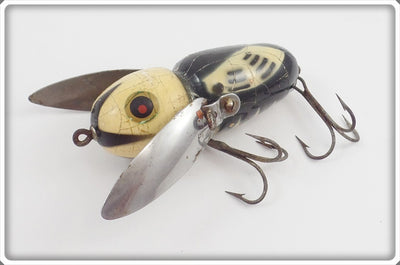 Heddon Black White Head Crazy Crawler