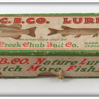 Vintage Creek Chub Frog Finish Darter Empty Lure Box