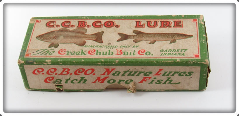 Vintage Creek Chub Frog Finish Darter Empty Lure Box