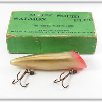 Vintage Mac's Lures Gold Mac's Squid Salmon Plug In Box 