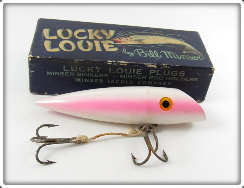 Vintage Lucky Louie Bill Minser Pearl Pink Wee Louie In Box For