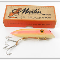Vintage Martin Pearl Pink 4 1/2 M-4 Salmon Plug In Box