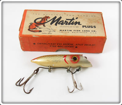 Vintage Martin Silver Scale 3M-11 Salmon Plug In Box