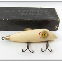 Vintage Rosegard White Red Gill Salmon Plug In Box