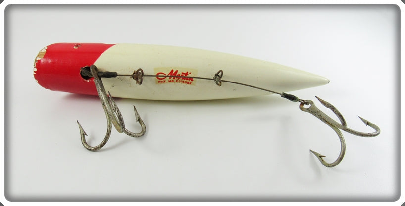 Vintage Martin White Red Head 7KS-1 Salmon Plug In Box For Sale Vintage Martin White Red Head 7KS-1 Salmon Plug In Box For Sale
