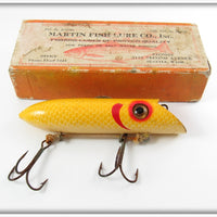 Vintage Martin Yellow Red Gill Salmon Plug In Box