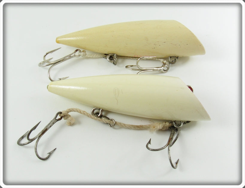 Vintage Krilich White Salmon Plug Pair