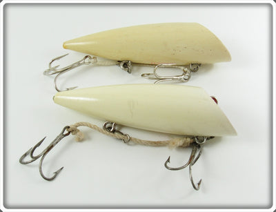 Vintage Krilich White Salmon Plug Pair
