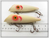 Nelson White Red Gill Salmon Plug Pair