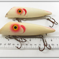 Nelson White Red Gill Salmon Plug Pair